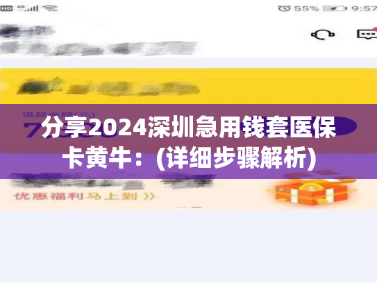 分享2024深圳急用钱套医保卡黄牛：(详细步骤解析)