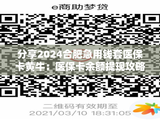 分享2024合肥急用钱套医保卡黄牛:医保卡余额提现攻略大揭秘 第1张 分享2024合肥急用钱套医保卡黄牛:医保卡余额提现攻略大揭秘 第1张